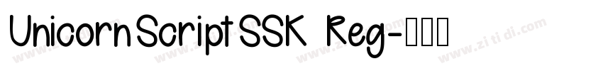 UnicornScriptSSK Reg字体转换